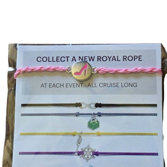 EFFY Rope Cord Bracelets Royal Caribbean Cruise Complete Jewelry Lot of 20 - Picture 9 of 11